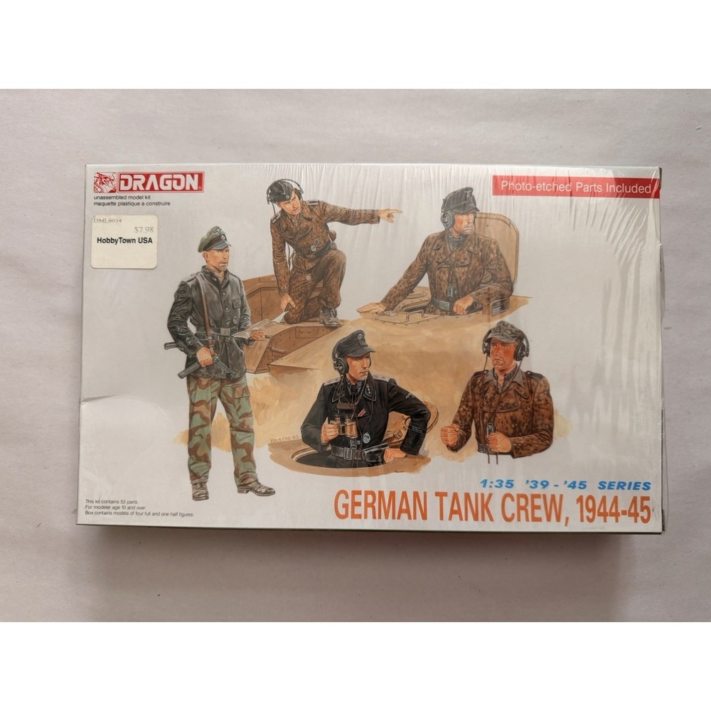 Dragon 6014 German Tank Crew 1944-45 1:35 Model Kit - Open Box Sealed Parts